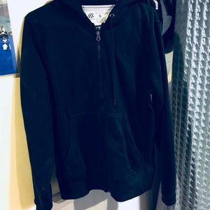 Black zip up hoodie